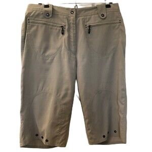 Vintage JAMIE SADOCK Women's Beige Bermuda Shorts Golf Apparel Size 10